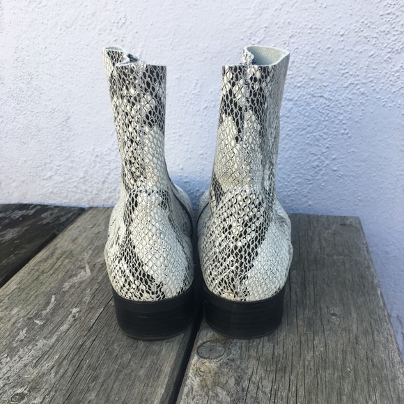 Topshop Klaus snake printed ankle bootie sz 37/6.5 - Picture 5 of 8